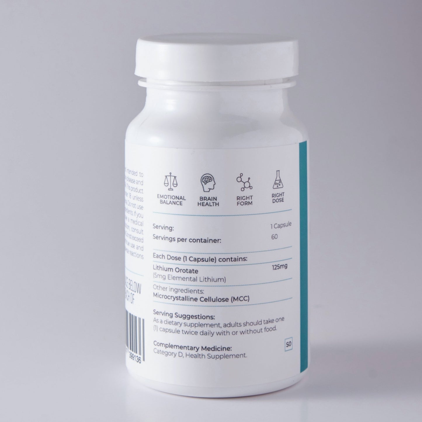 Lithium Orotate - 5mg Elemental Lithium