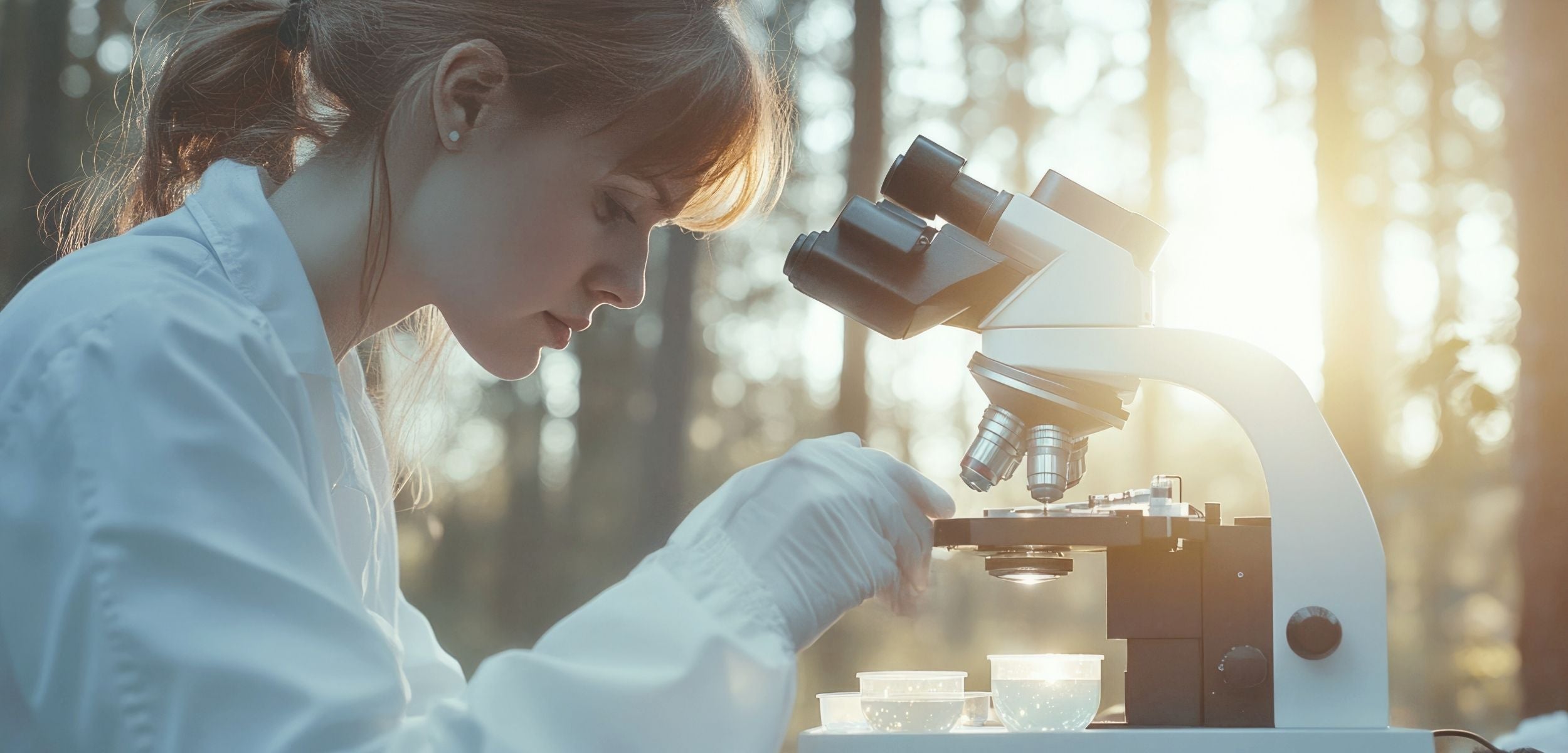 Axis BioLabs - clean human-science scene with natural light and calm clinical tone